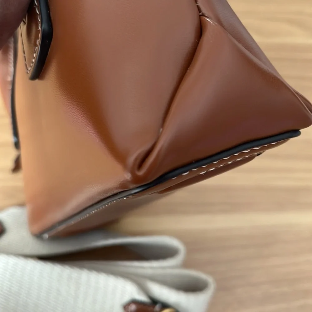 ZARA Brown Mini Handbag 👜 faux leather - Picture 7 of 7